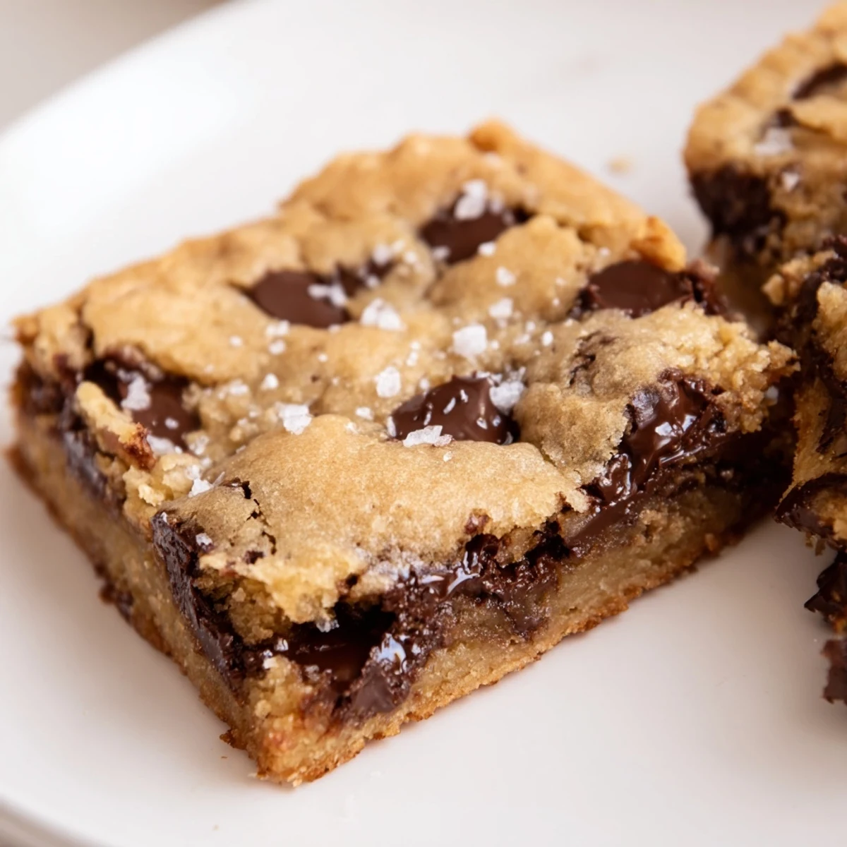 Chocolate Chip Cookie Bars cut into neat squares, perfect for potlucks, parties, or an easy homemade dessert.