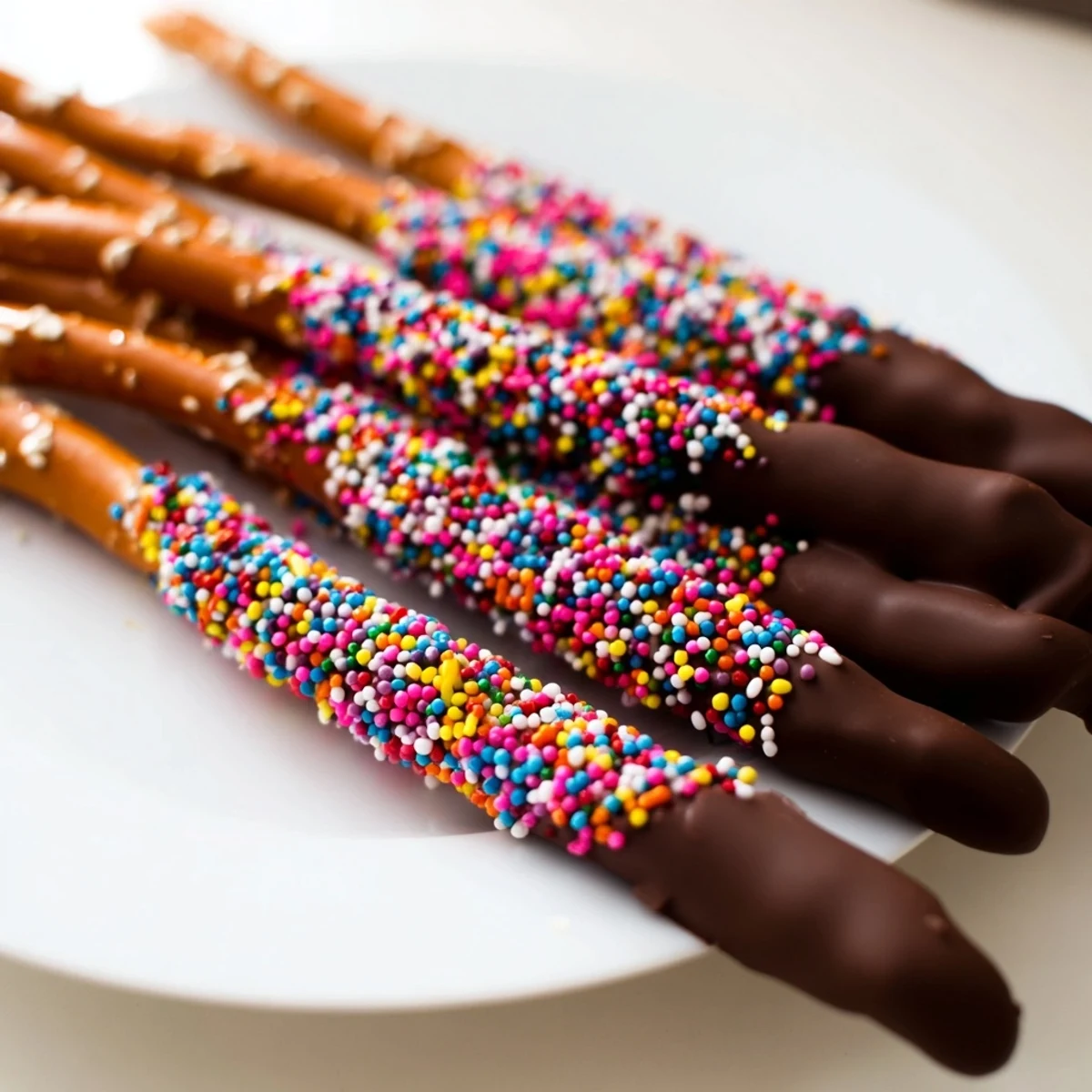 Chocolate Dipped Pretzels Valentine