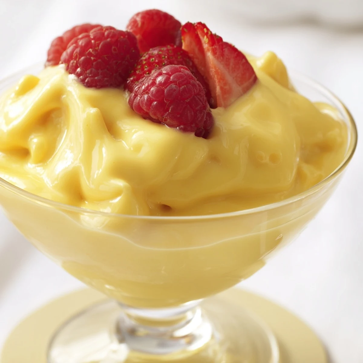 Silky warm Italian zabaglione dessert whisked to fluffy perfection and drizzled over crisp ladyfingers