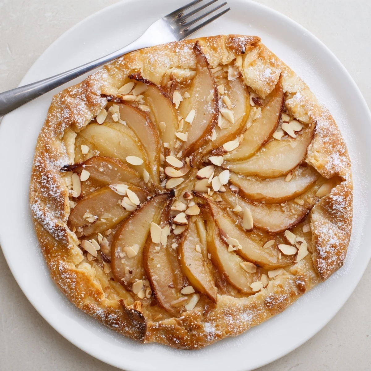 Golden spiced pear and puff pastry tarts baked until flaky and caramelized