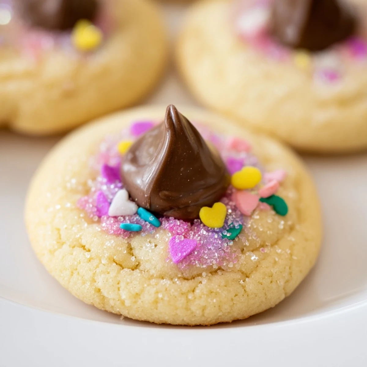 Golden buttery Easter Blossom Cookies cooling on a wire rack with melty centers
