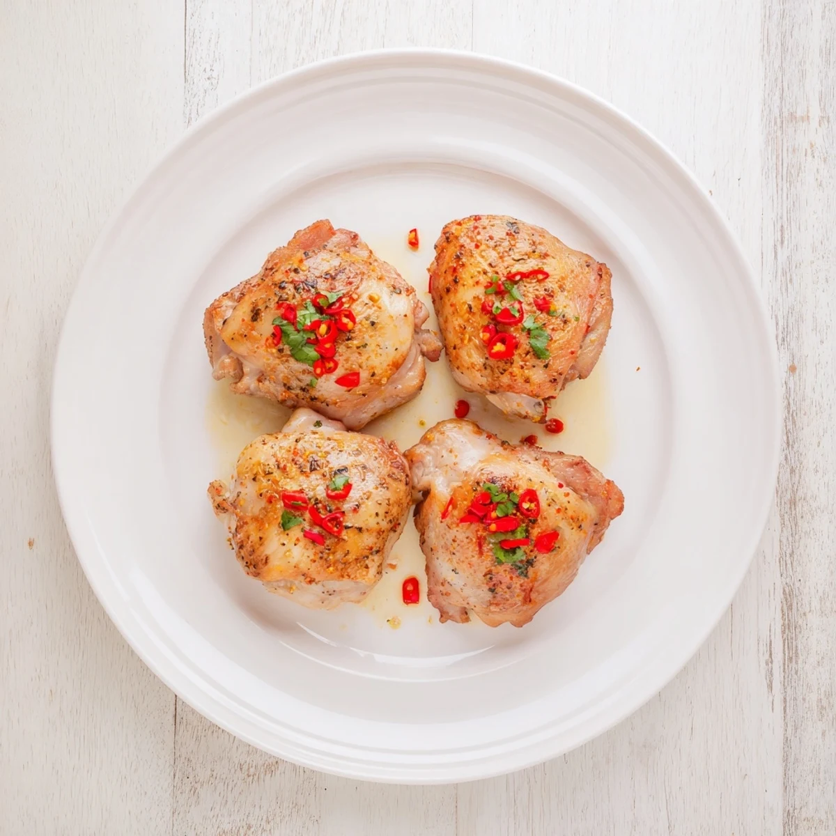 Juicy Peri Peri Chicken resting beside lemon wedges and a crisp salad