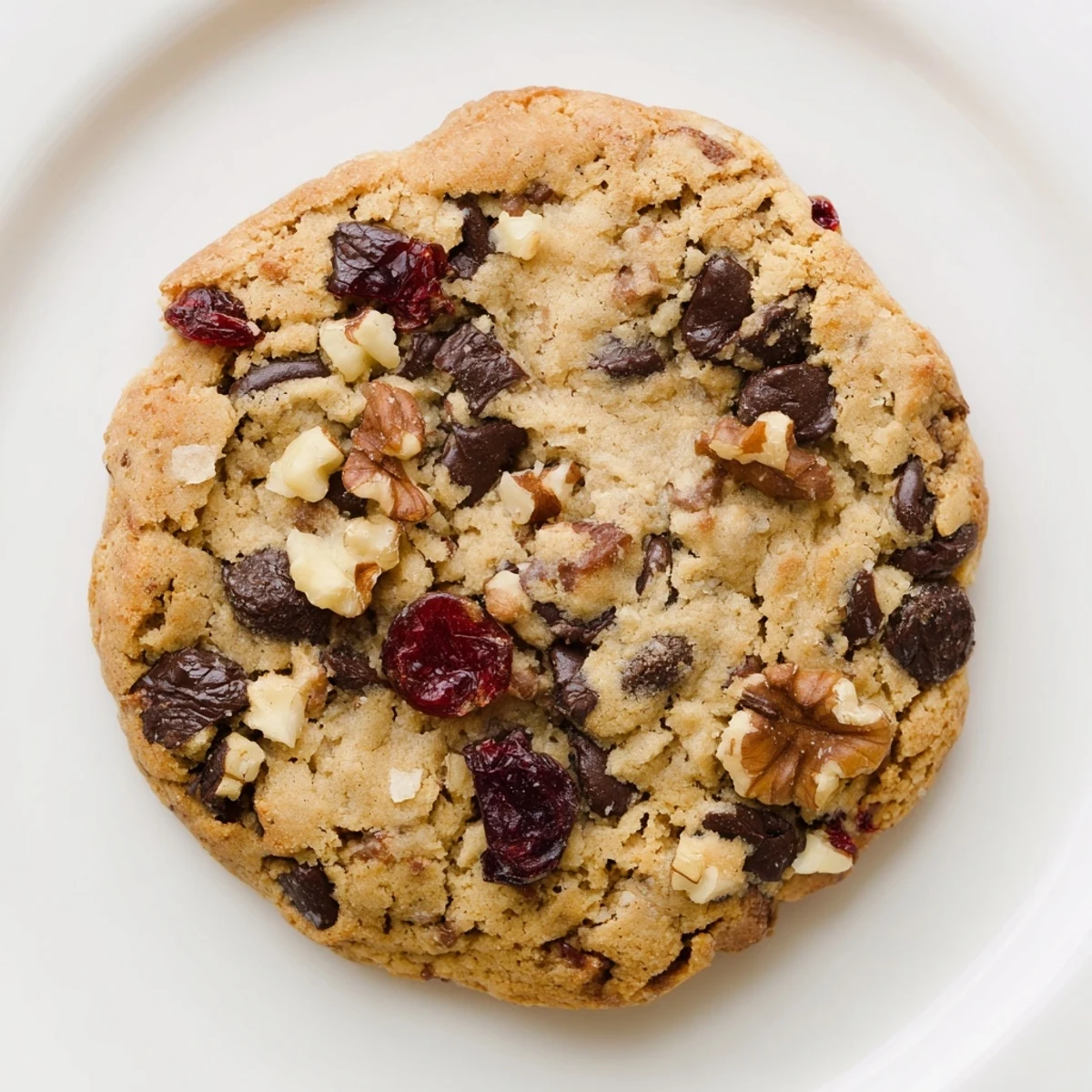 Golden brown maraschino cherry chocolate chip cookies cooling on wire rack with visible cherry pieces