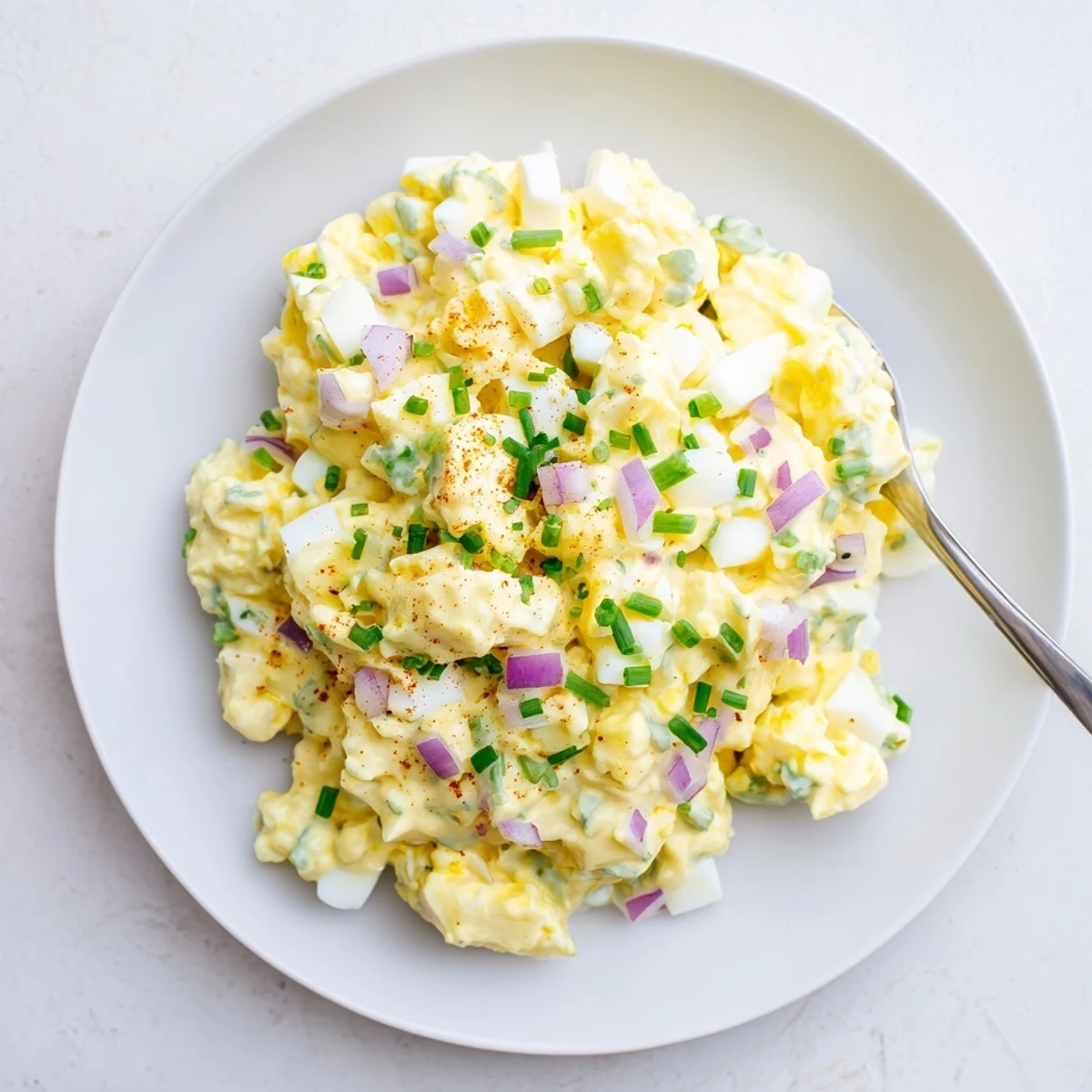 Chilled Classic Egg Salad Recipe with crisp celery and bright lemon notes.  