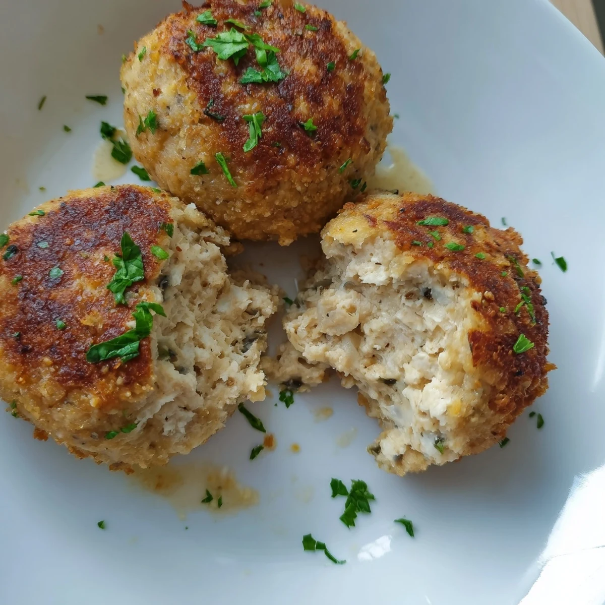 Family-style Juicy Chicken Meatballs, crisped outside, juicy inside, ready for dipping