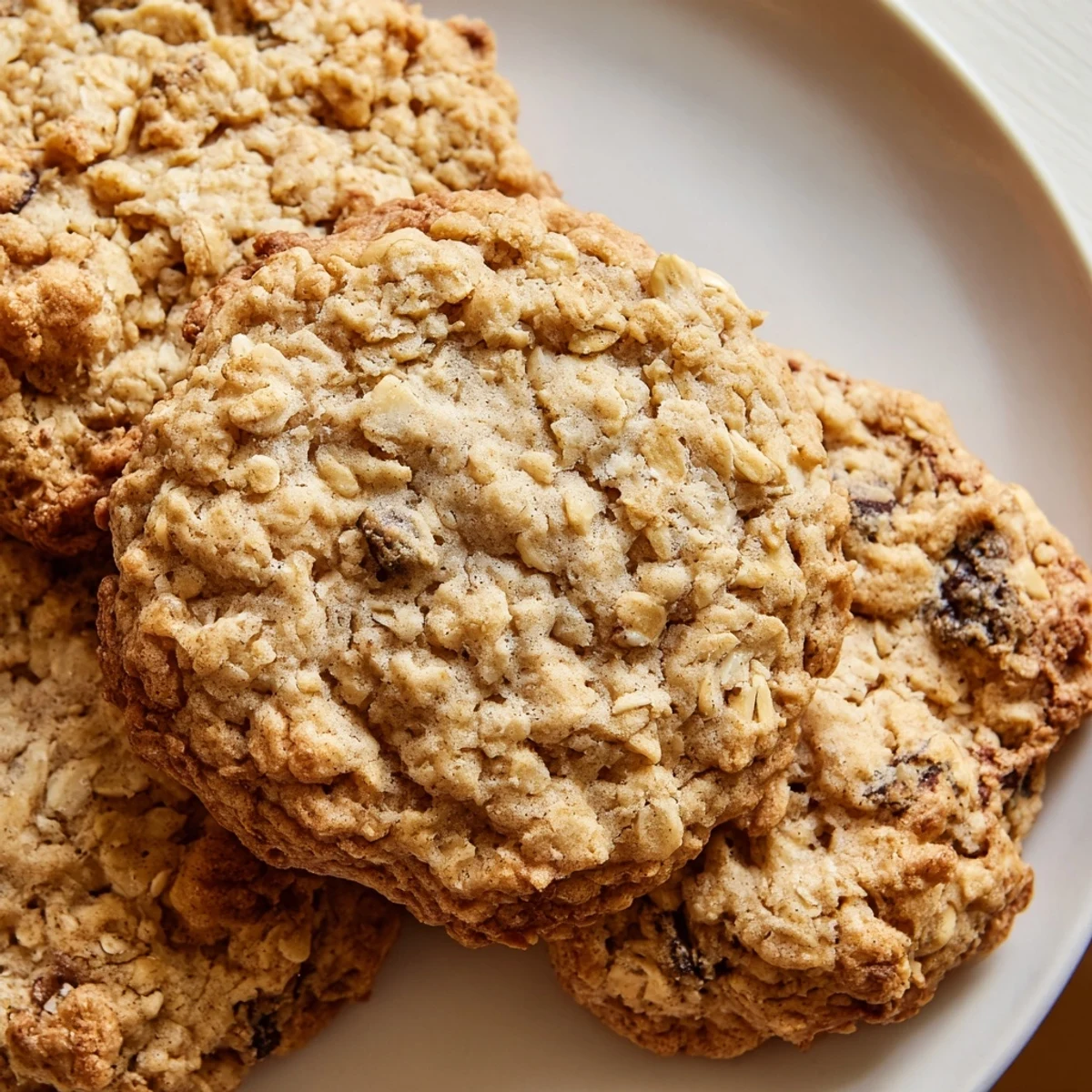 Chewy banana oatmeal cookies studded with chocolate chips on a rustic parchment sheet