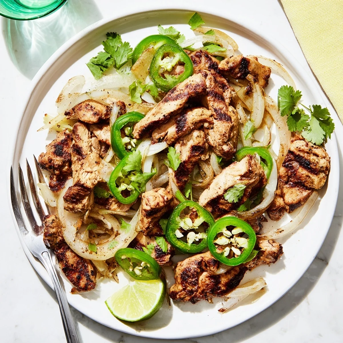Juicy oven-baked spicy jalapeno chicken recipe featuring aromatic garlic and vibrant green peppers ready for a family meal.