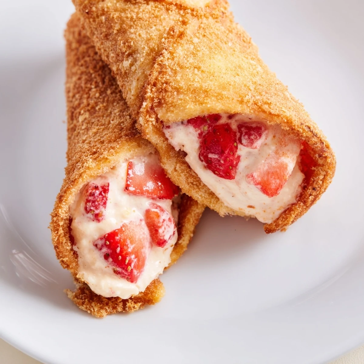 Soft bread filled with sweet strawberry cream cheese and toasted to golden perfection.  