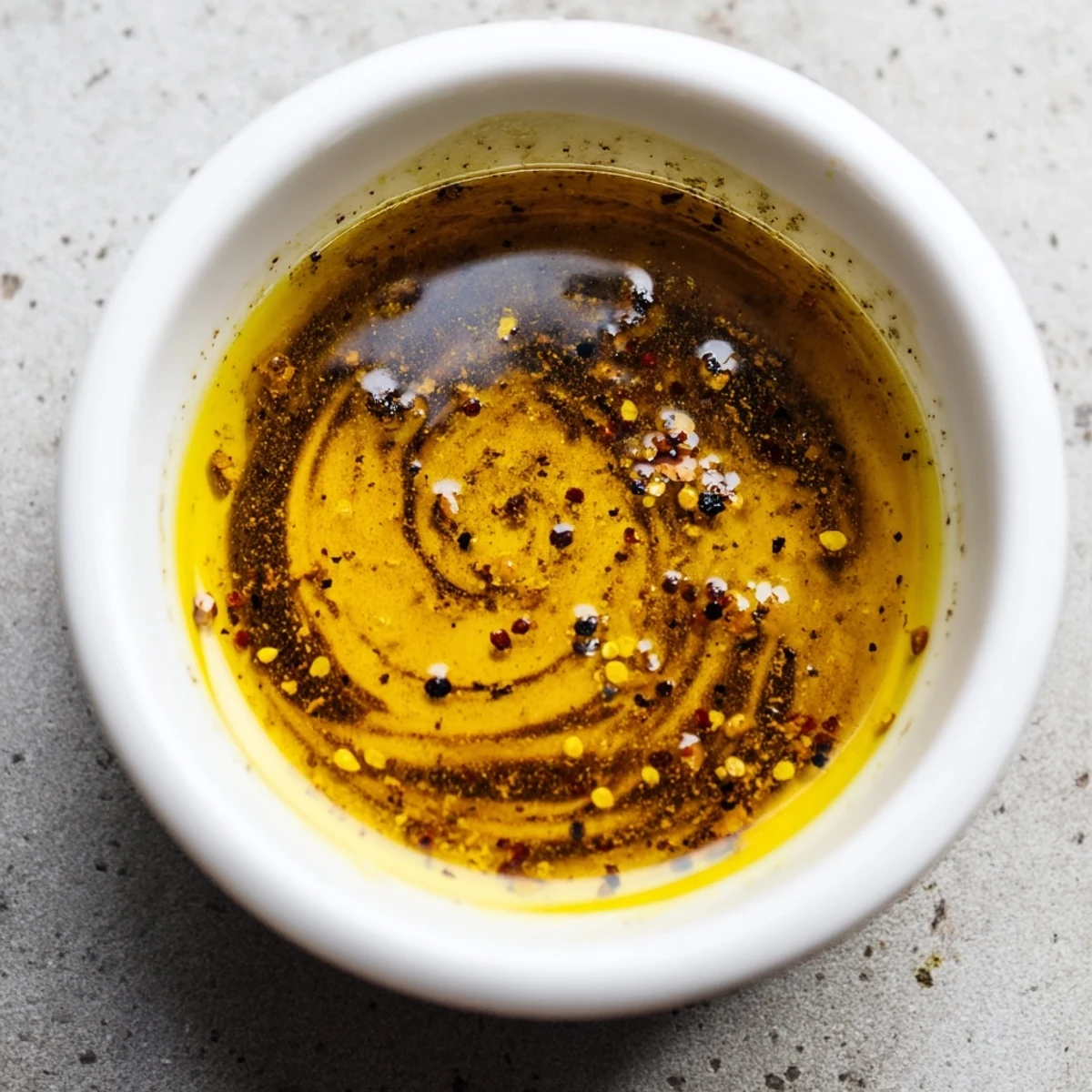 Smooth honey vinaigrette dressing whisked in a jar for easy salad prep.  