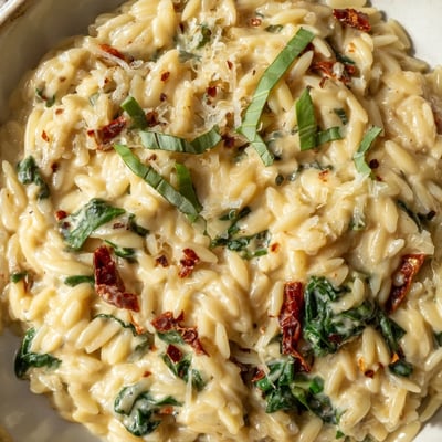 Creamy Tuscan Orzo